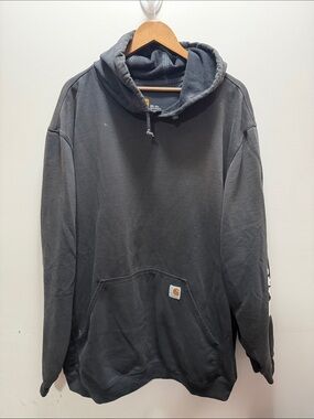 Carhartt Men's Dark Charcoal Pullover Hoodie Size 3XL 34.5x33